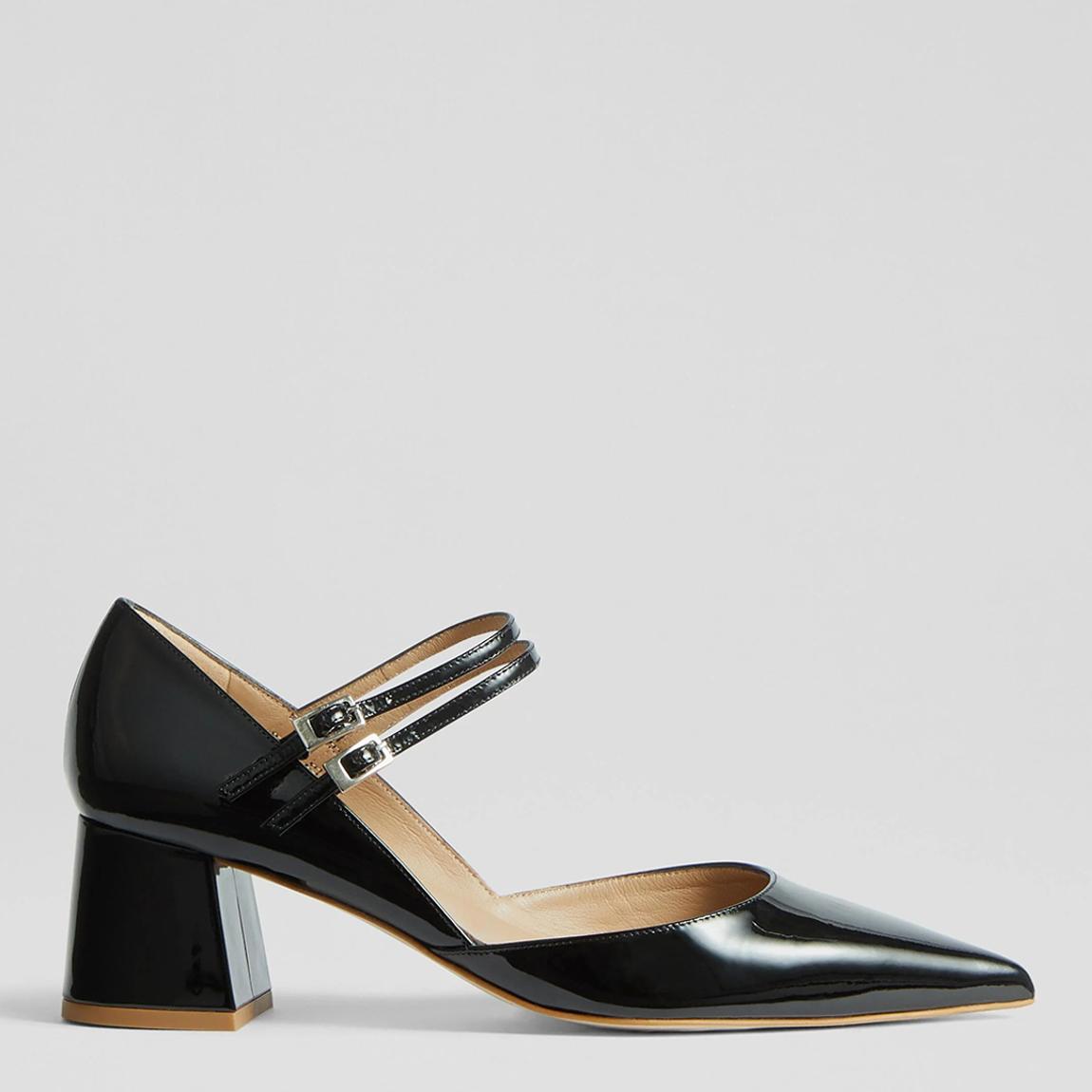 Black Savannah Patent Heeled Mary Jane main product photo