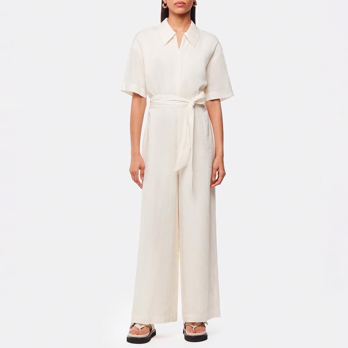 Ecru Giulia Linen Mix Jumpsuit main product photo