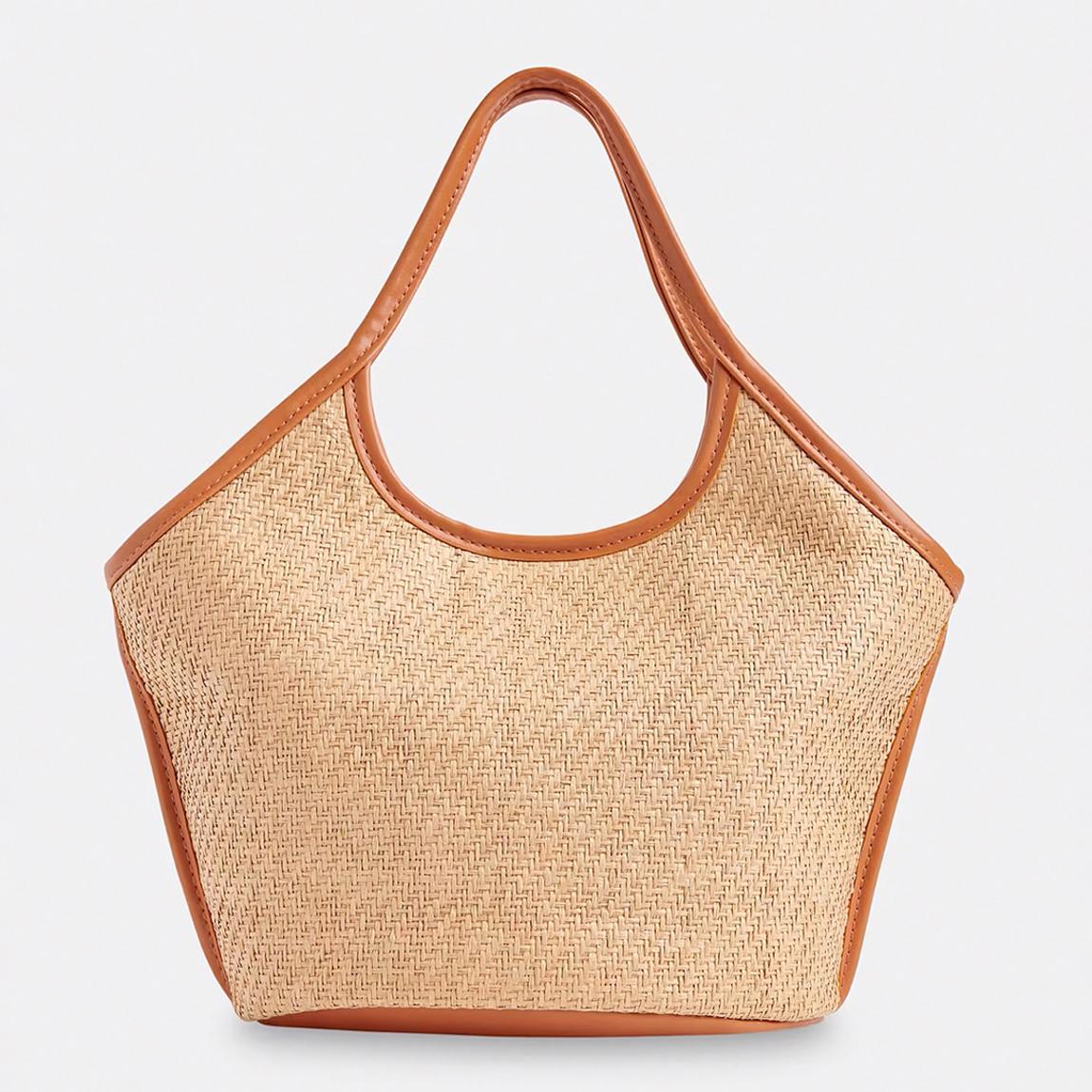 Netral Toia Mini Straw Tote Bag main product photo