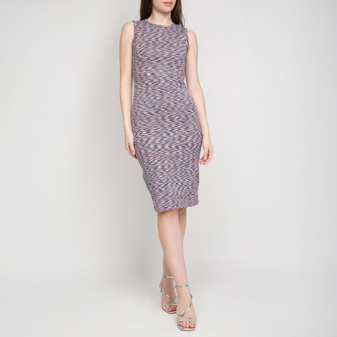Blue Stripe Sleeveless Dress main product photo