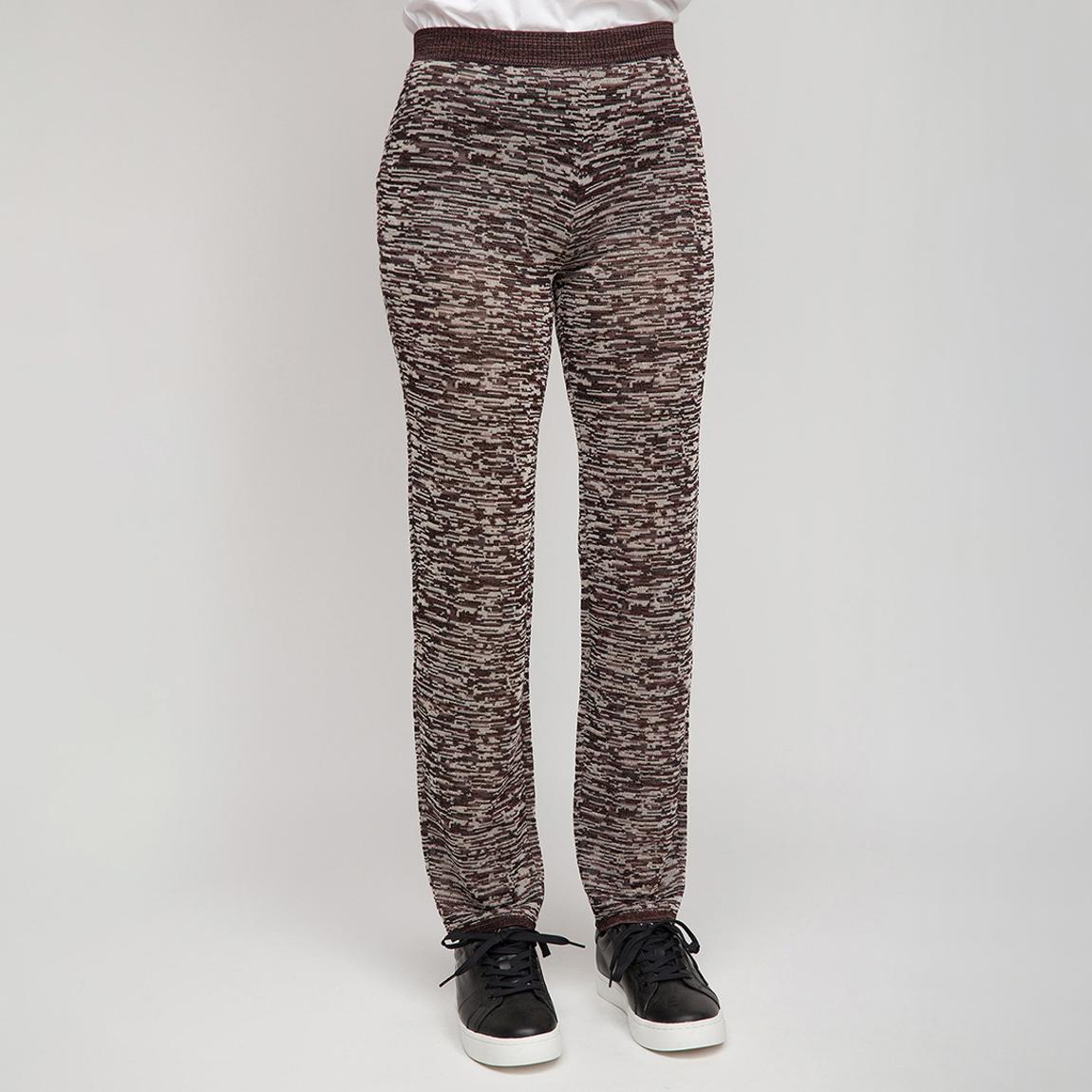 Brown Stripe Tapered Trousers main product photo