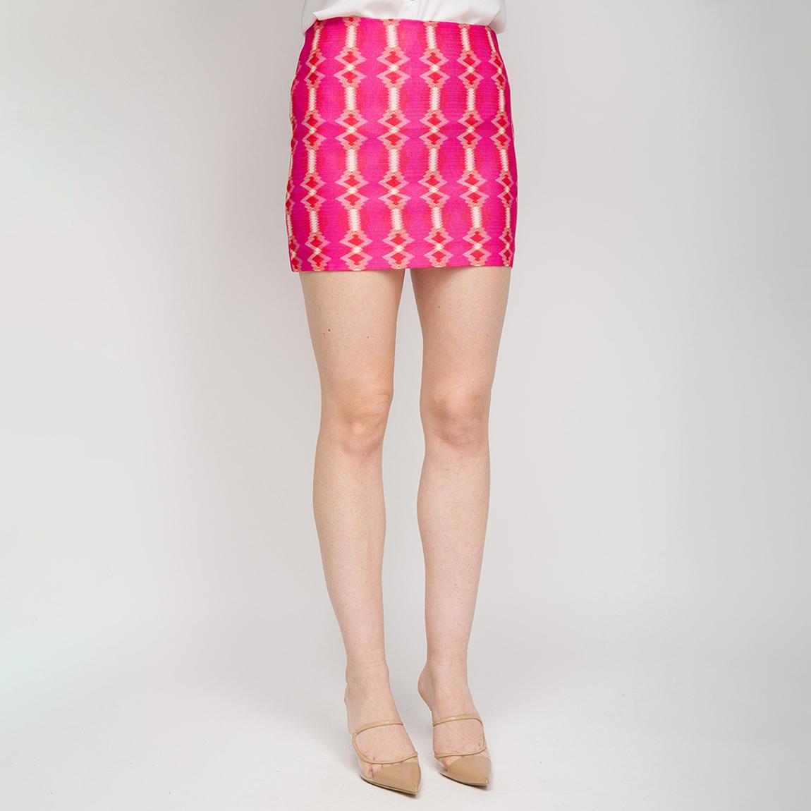 Pink Printed Mini Skirt main product photo