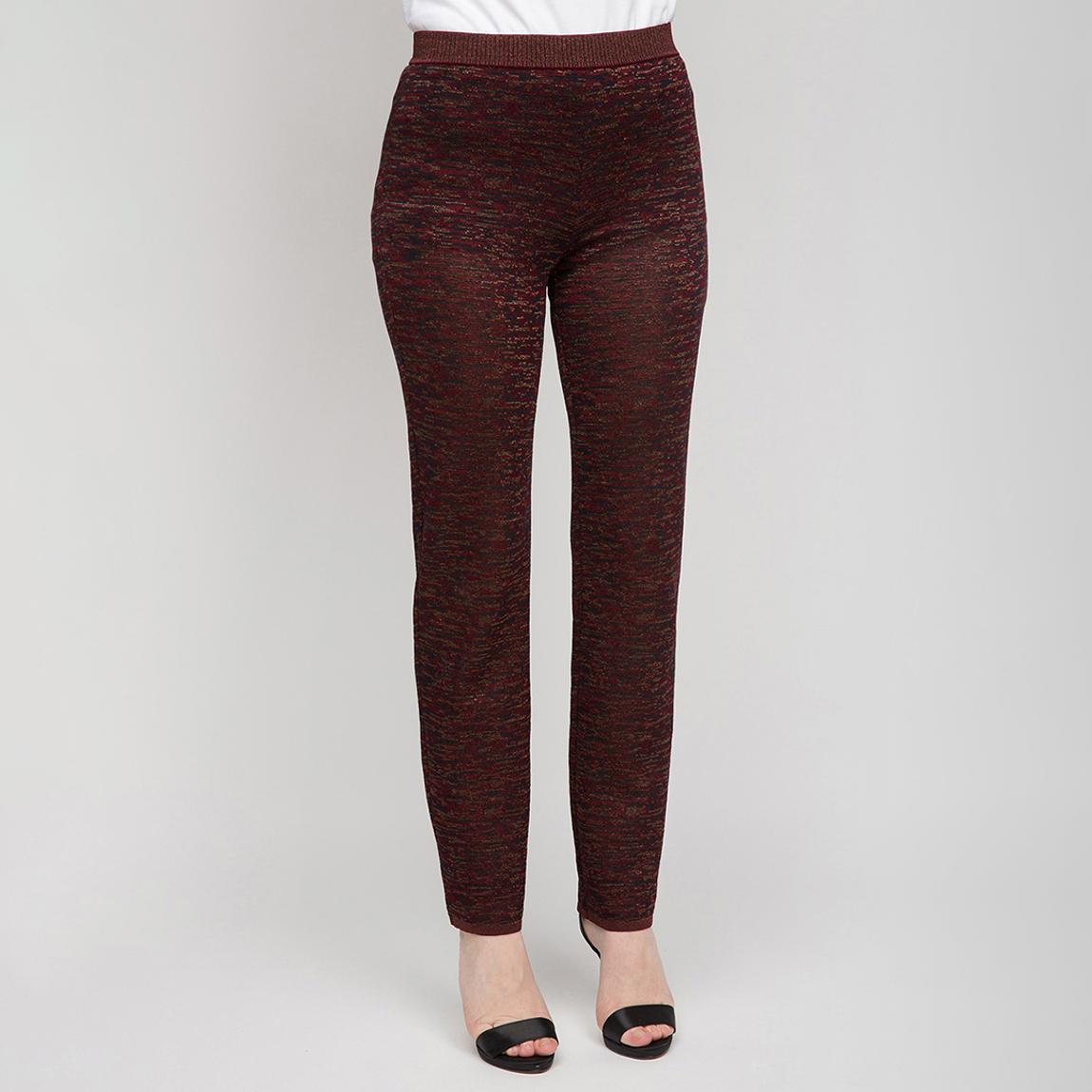 Brown Shimmer Straight Trousers main product photo