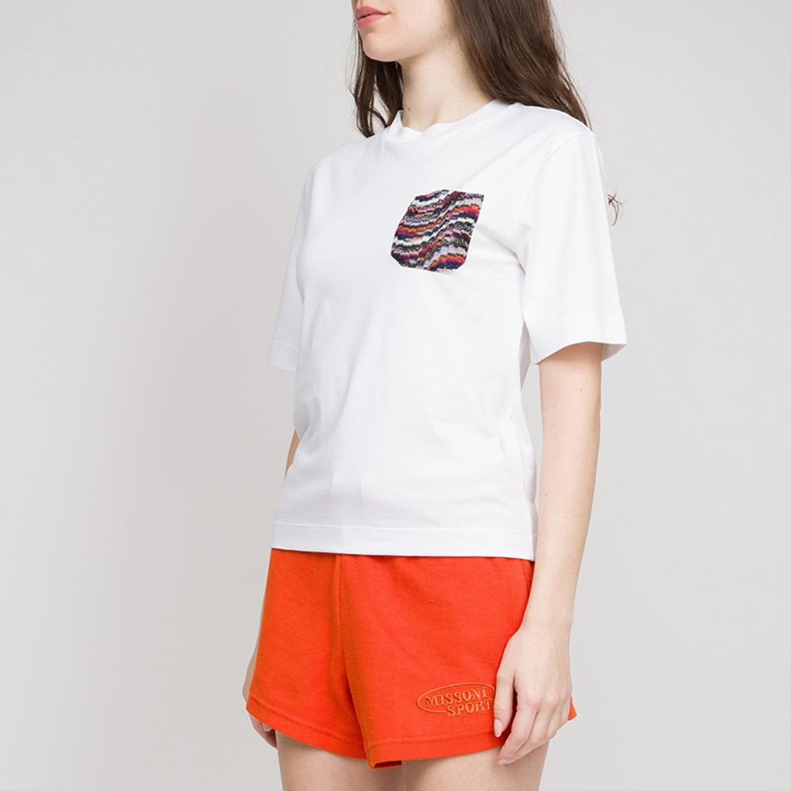 White/Multi Contrast Pocket T-Shirt main product photo