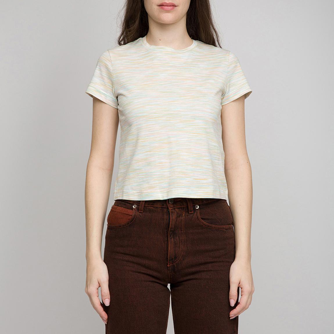 Green Short Sleeve Stripe T-Shirt main product photo
