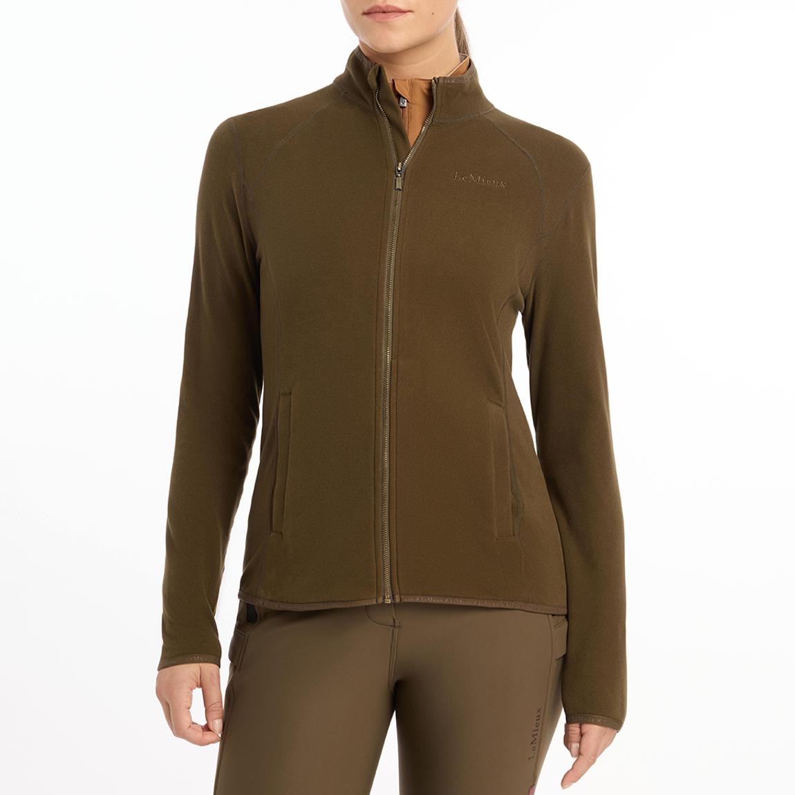 Brown Faye Fleece Zip Through main product photo