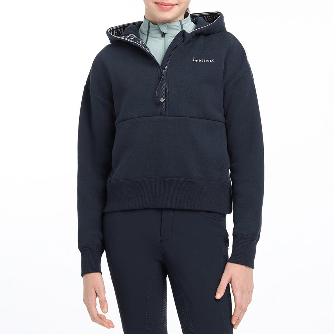 Young Rider Hettie Half Zip Hoodie Navy 07-08 years main product photo