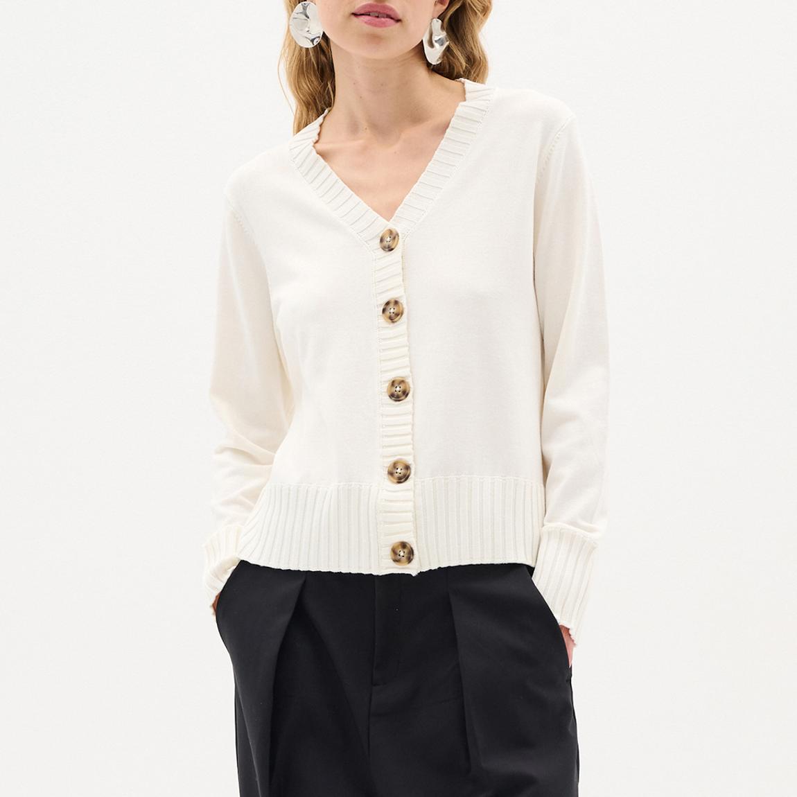 White Zaulo Cardigan main product photo