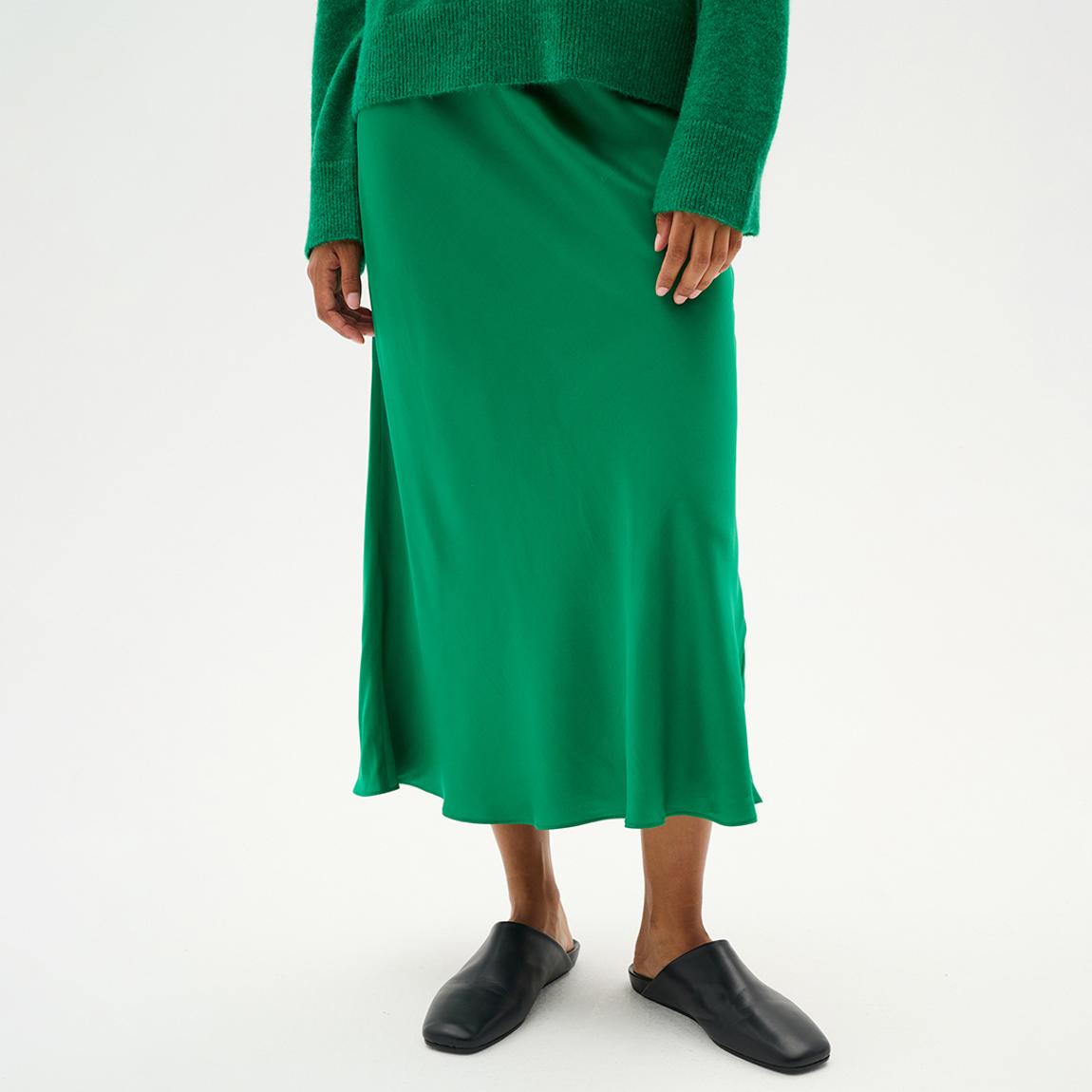 Emerald Green Cass Midi Skirt main product photo