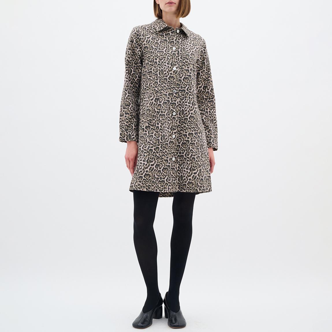 Brown Leopard River Shirt Dress main product photo
