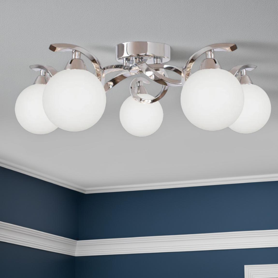 Bombo 5 Light Semi Flush Ceiling Light main product photo