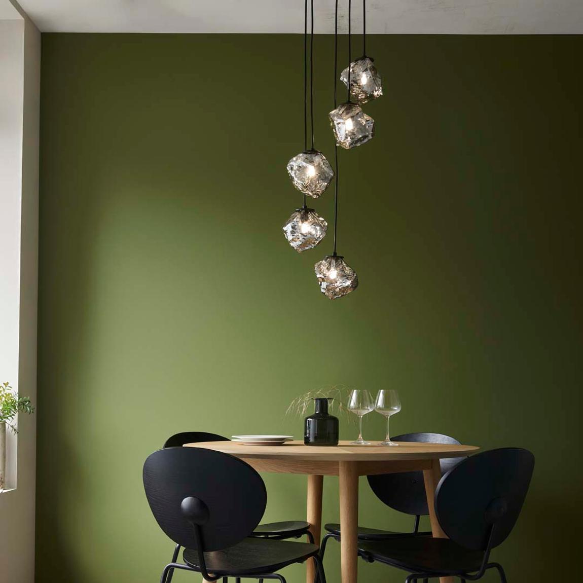 Molten 5 Light Smokey Ceiling Light Pendant main product photo