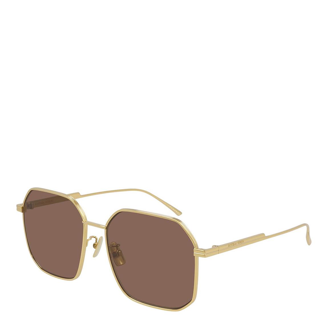 Bottega Veneta Women's Sunglasses BV1108SA Gold/Brown Lens main product photo