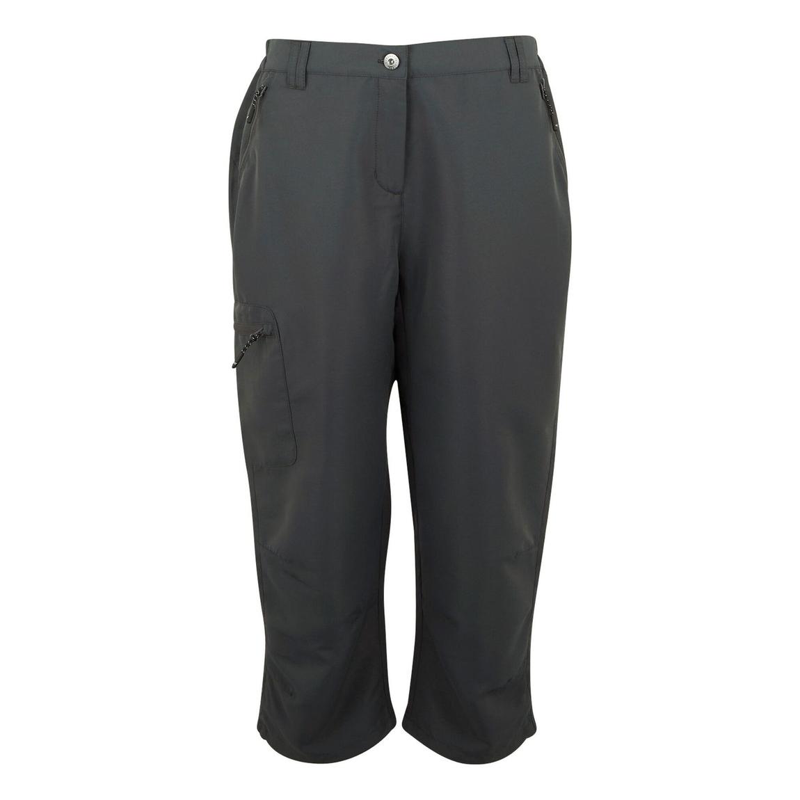 Cropped Trousers Chaska III Recycled Polyester Seal Grey main product photo