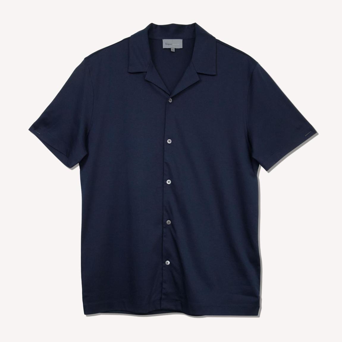 Kilgour Navy Resort Fit Short Sleeve Shirt for Effortless Style main product photo