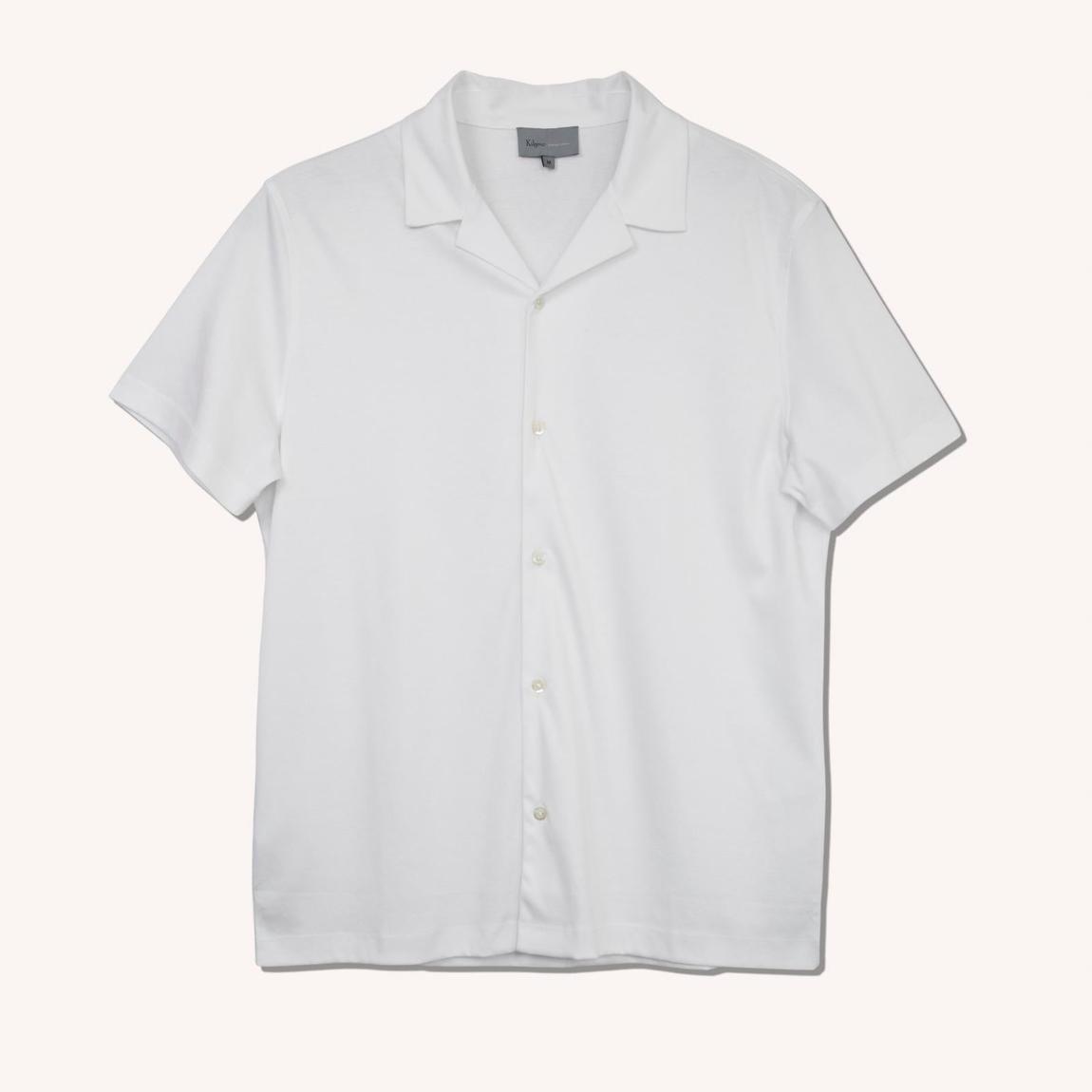 Kilgour White Resort Fit Short Sleeve Shirt - Luxury Comfort and Style main product photo