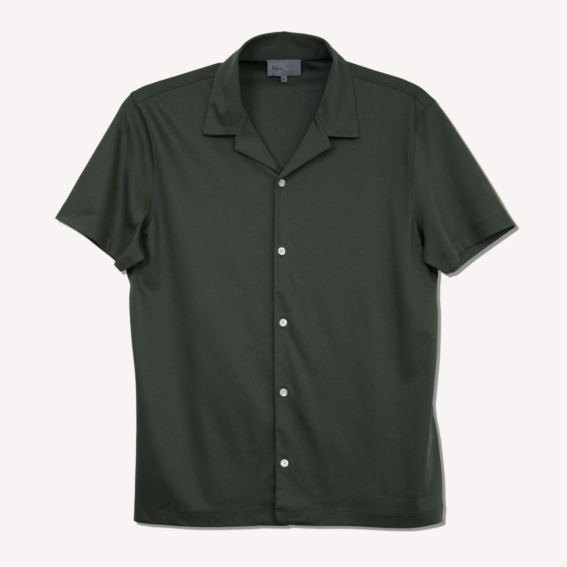 Kilgour Resort Fit Short Sleeve Shirt in Elegant Green main product photo