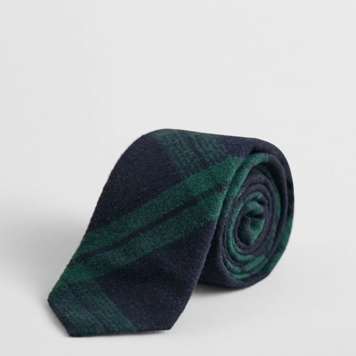 Green Check Wool Flannel Tie Gift Pack main product photo