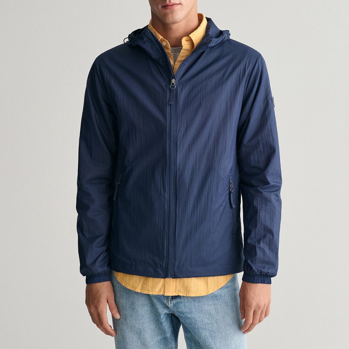 Navy Packable Lightweight Windbreaker main product photo