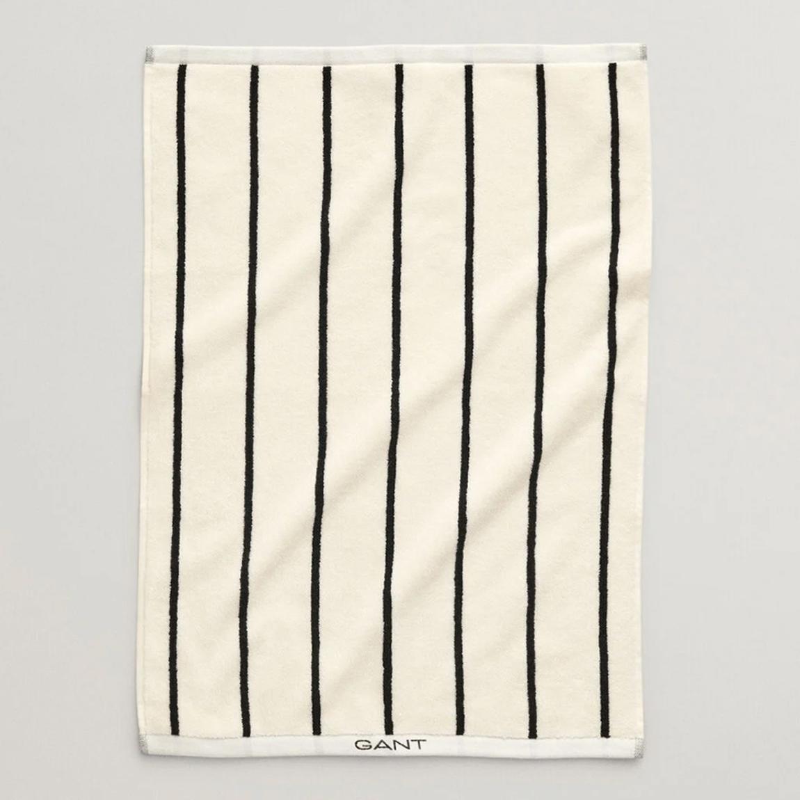 Black/Cream Striped Premium Cotton Towel main product photo