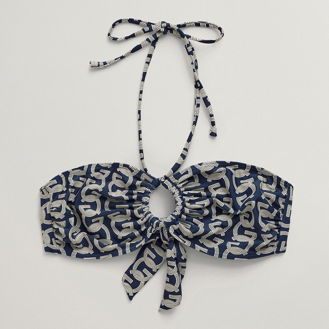 Navy G Pattern Bandeau Top main product photo