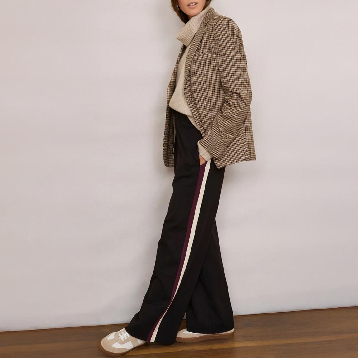 Black Ponte Wide Leg Trouser main product photo
