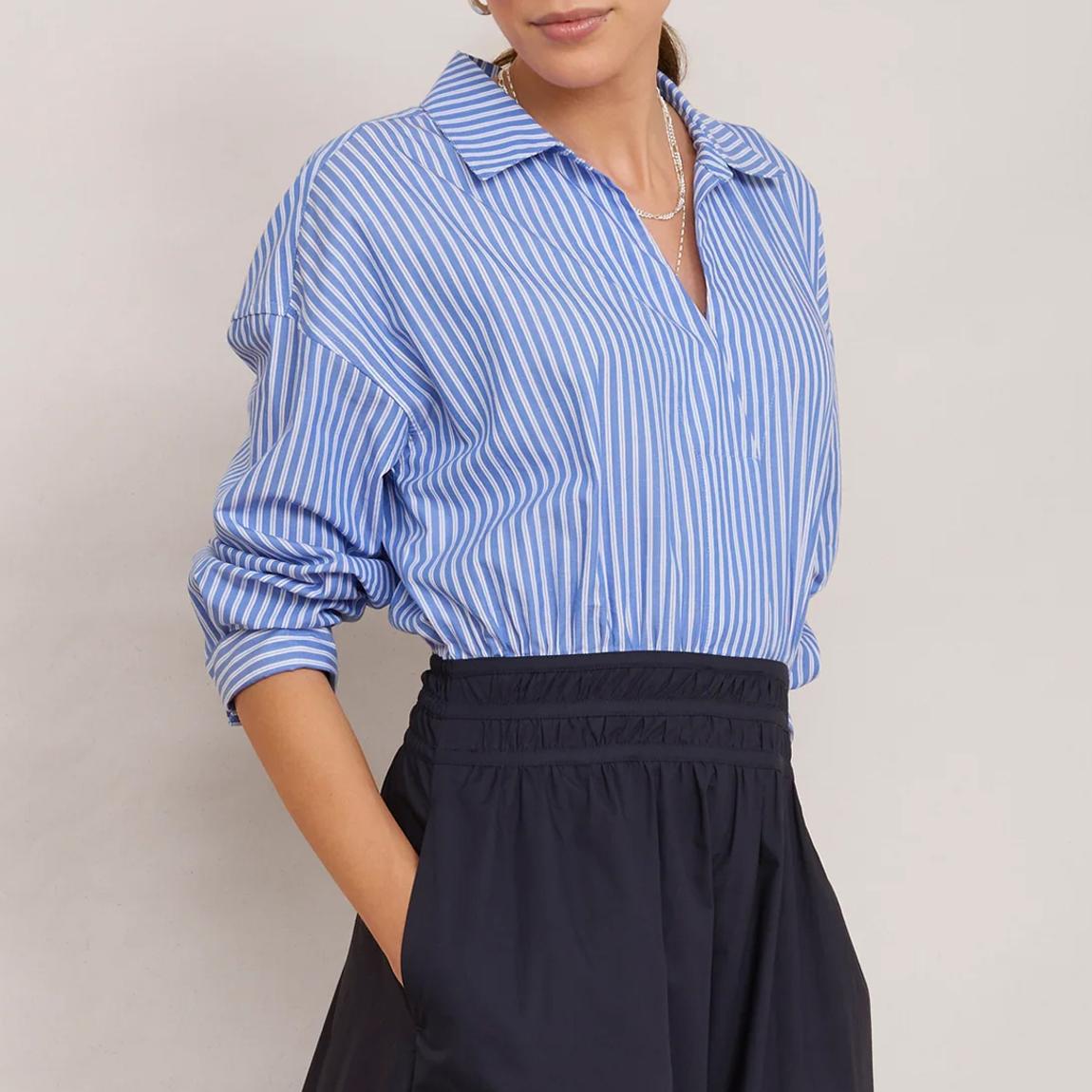 Wyse Blue/Navy Fit & Flare Midaxi Dress - BrandAlley