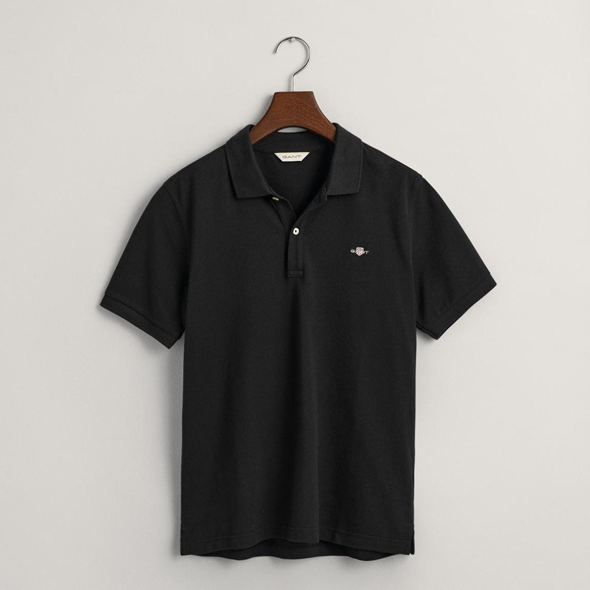 Black Shield Short Sleeve Pique Polo main product photo