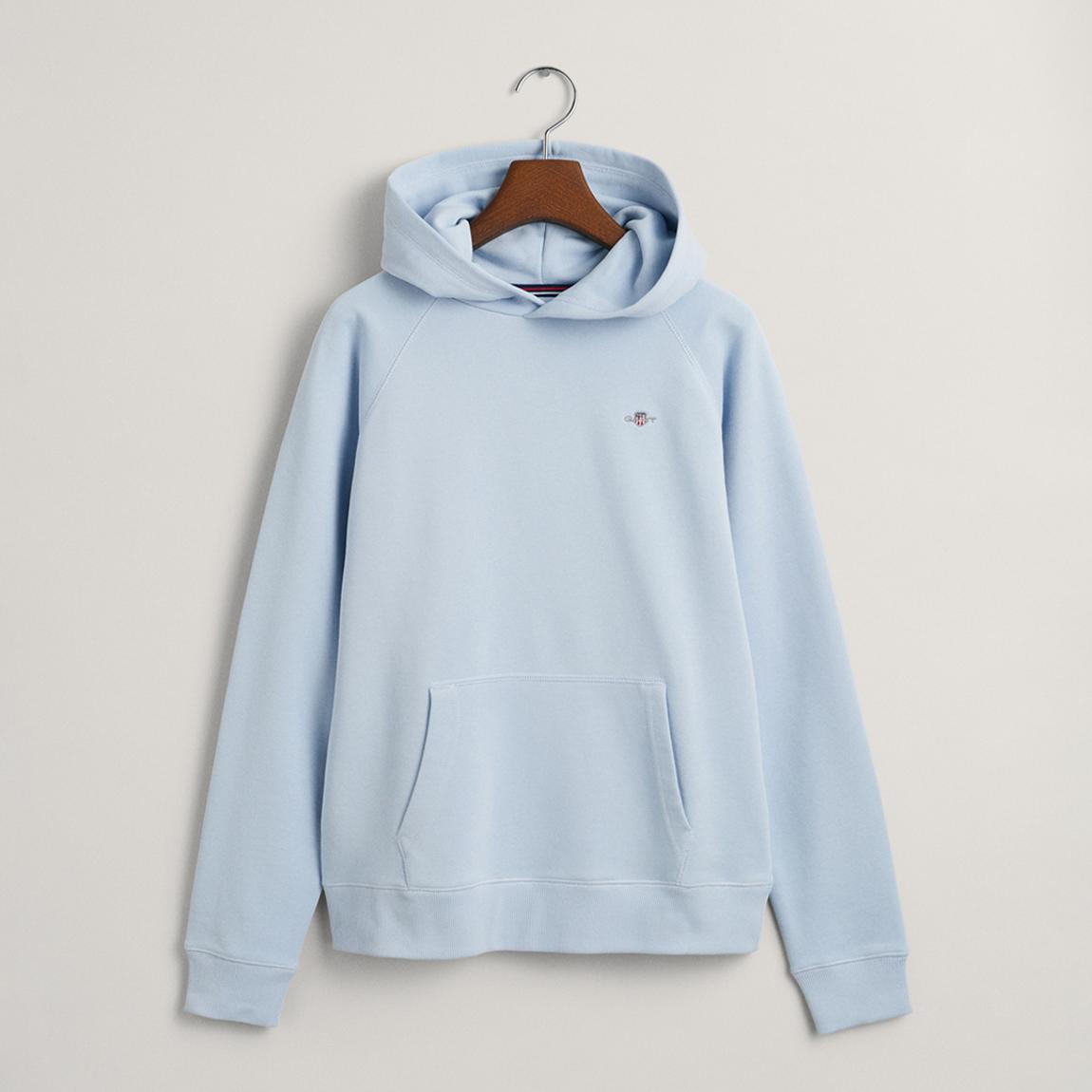 Pale Blue Shield Hoodie main product photo