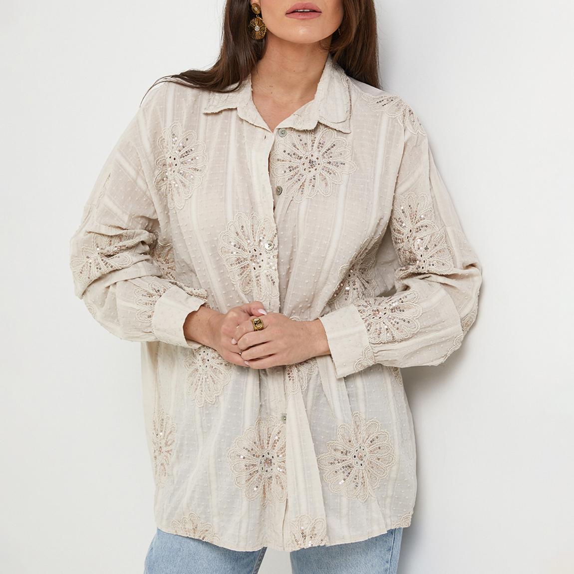 Beige Linen Shirt main product photo