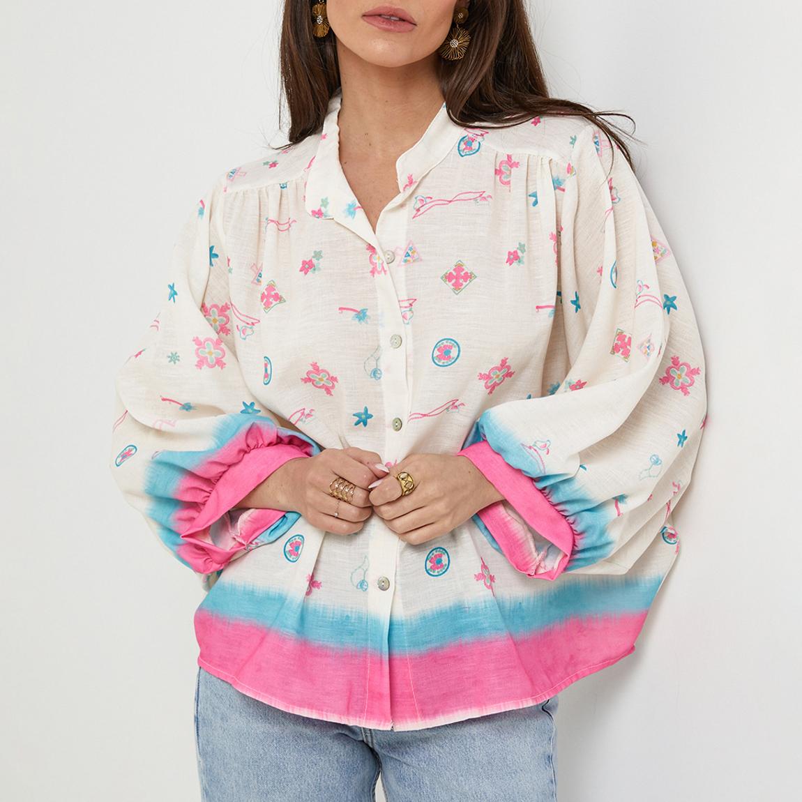 Rose Oversized Linen Shirt main product photo