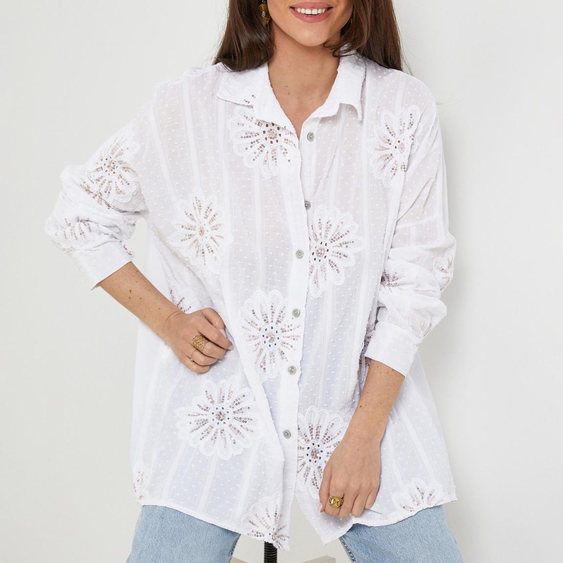 White Linen Shirt main product photo