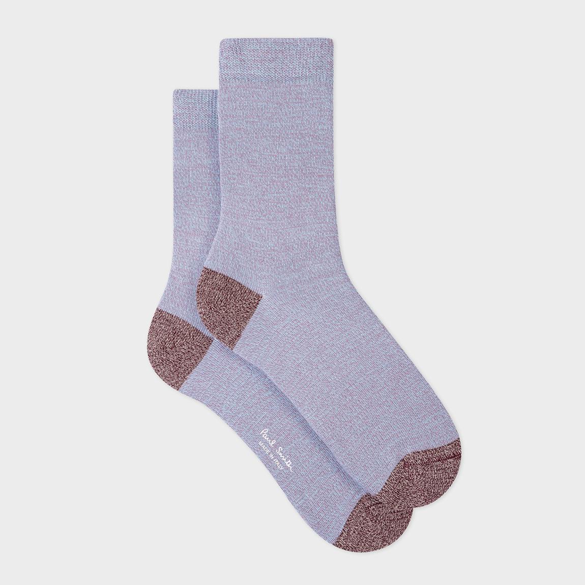 Powder Blue Marl Crew Socks main product photo