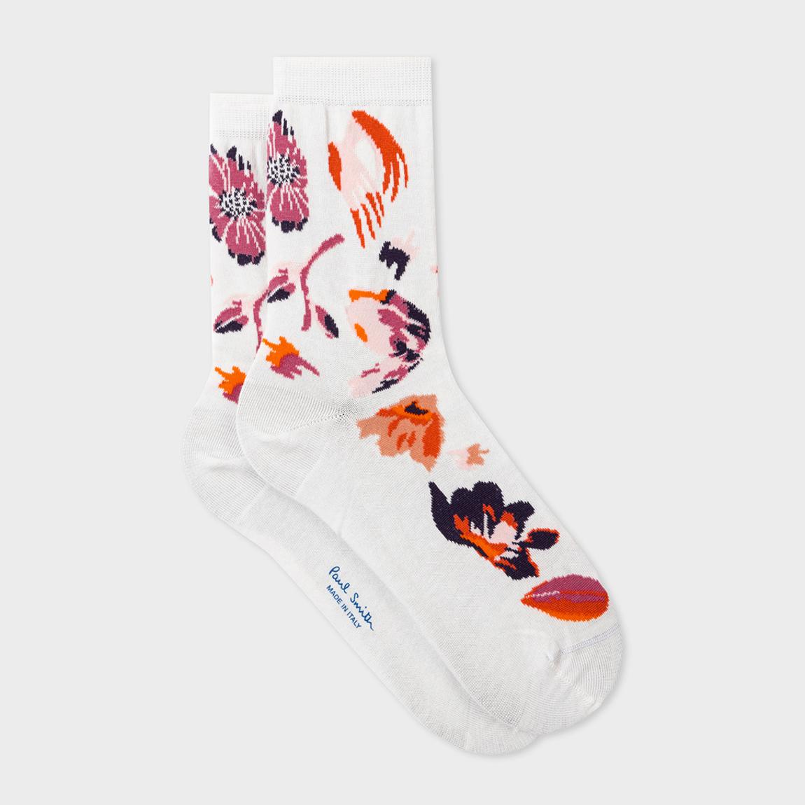 Multi Autumnal Print Crew Socks main product photo