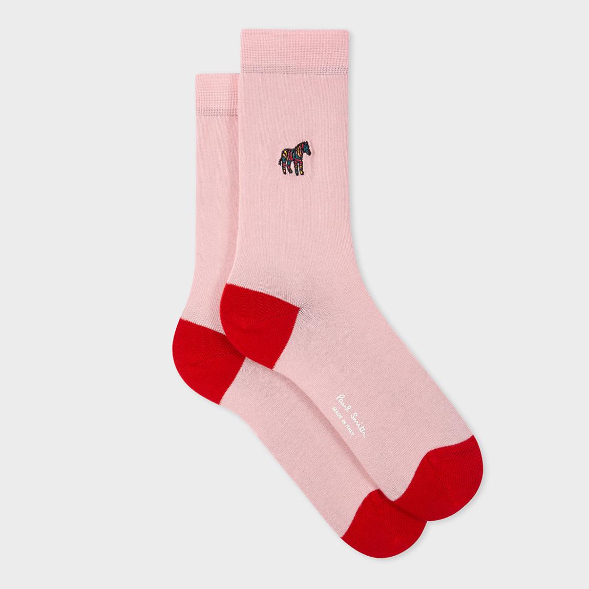 Pink Horse Badge Crew Socks main product photo