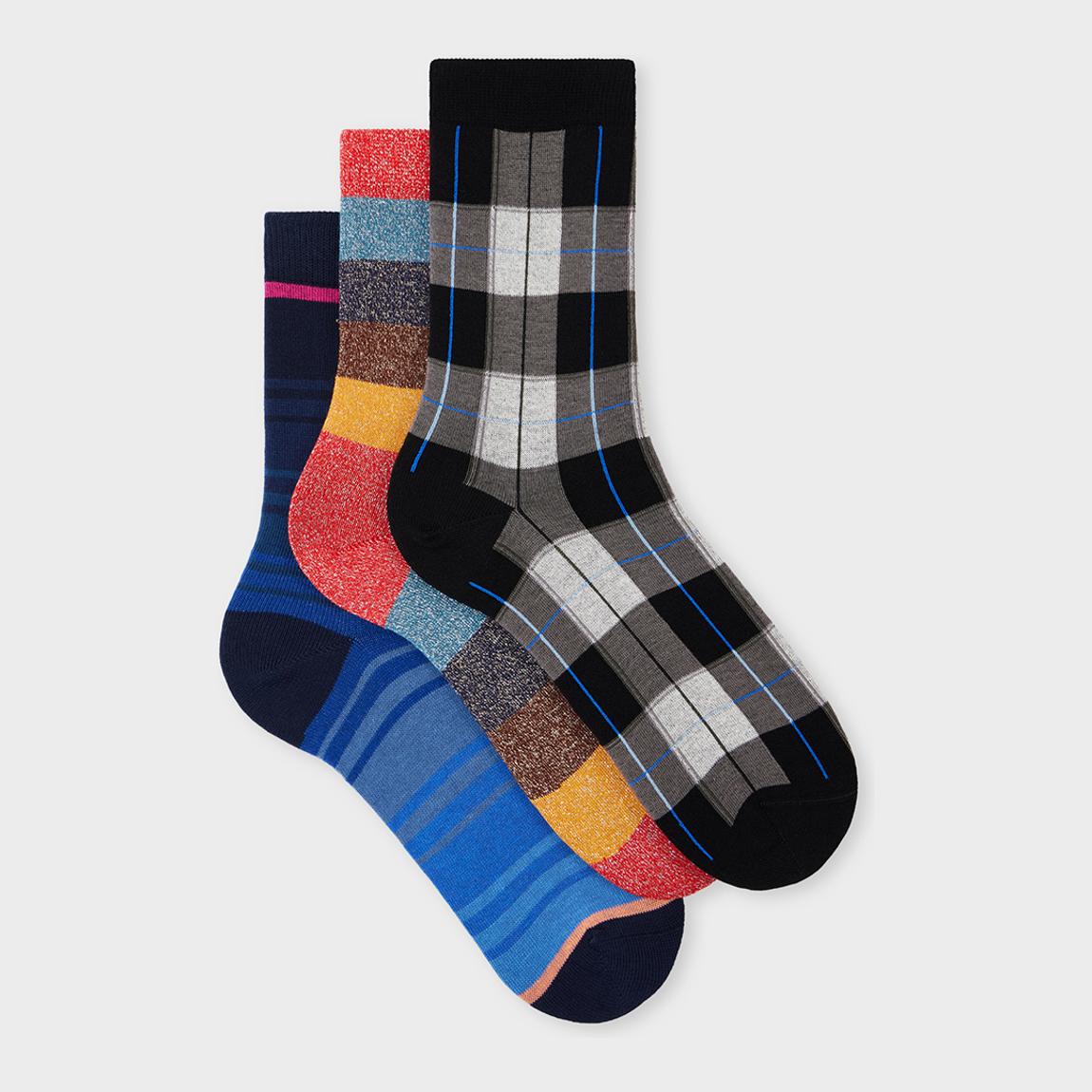 Multi Crew Socks 3 Pack main product photo