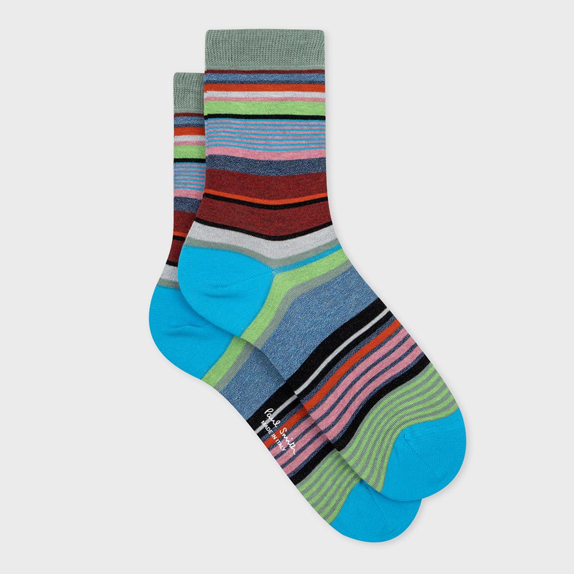 Multi Stripe Crew Socks main product photo