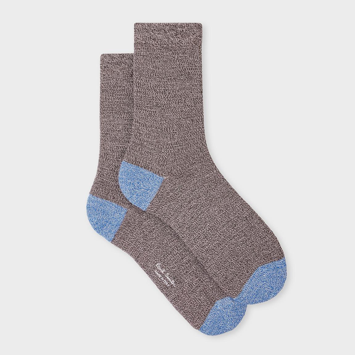 Mushroom Marl Crew Socks main product photo