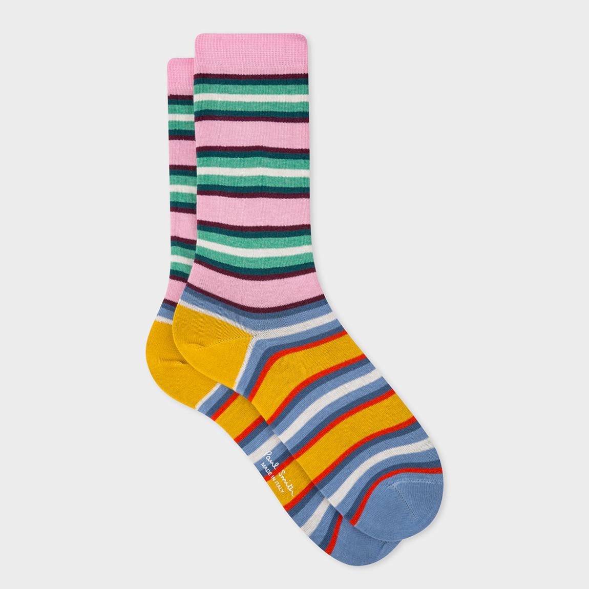Multi Stripe Crew Socks main product photo