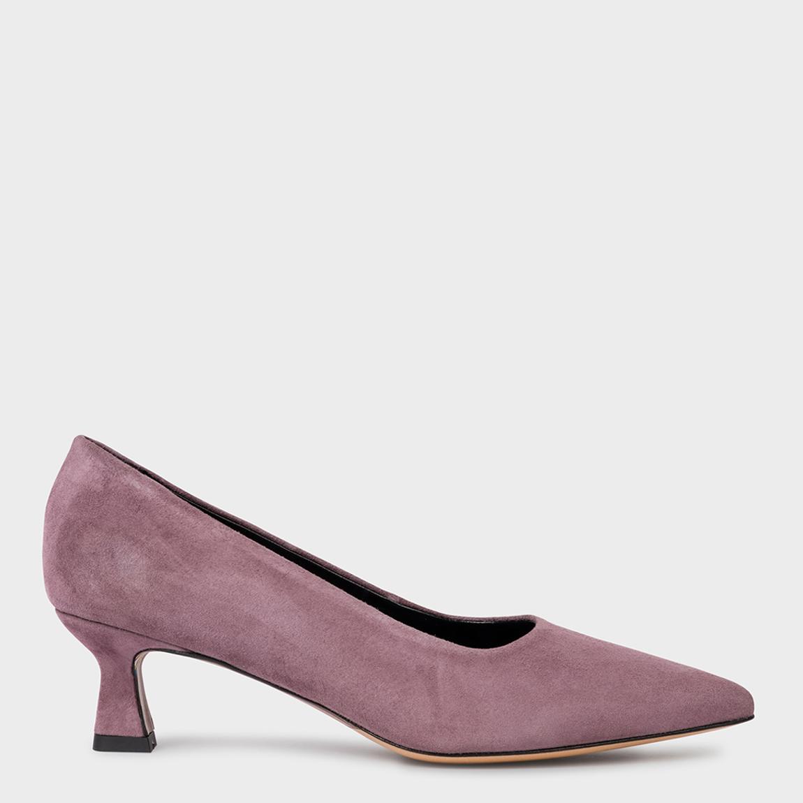 Mauve Pointed Toe Kitten Heel main product photo