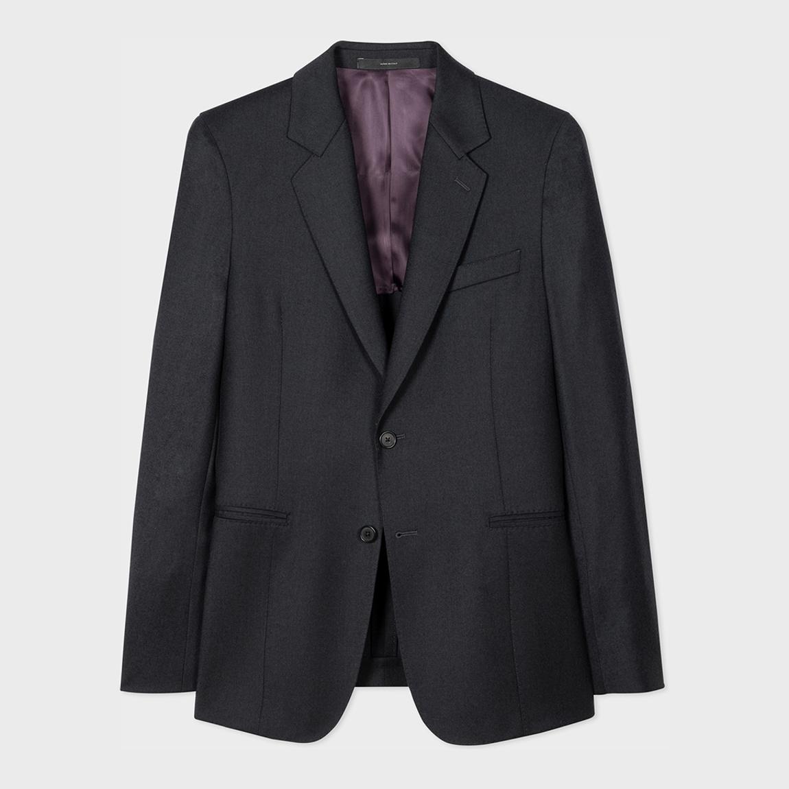Black Wool-Cashmere Two Button Blazer main product photo