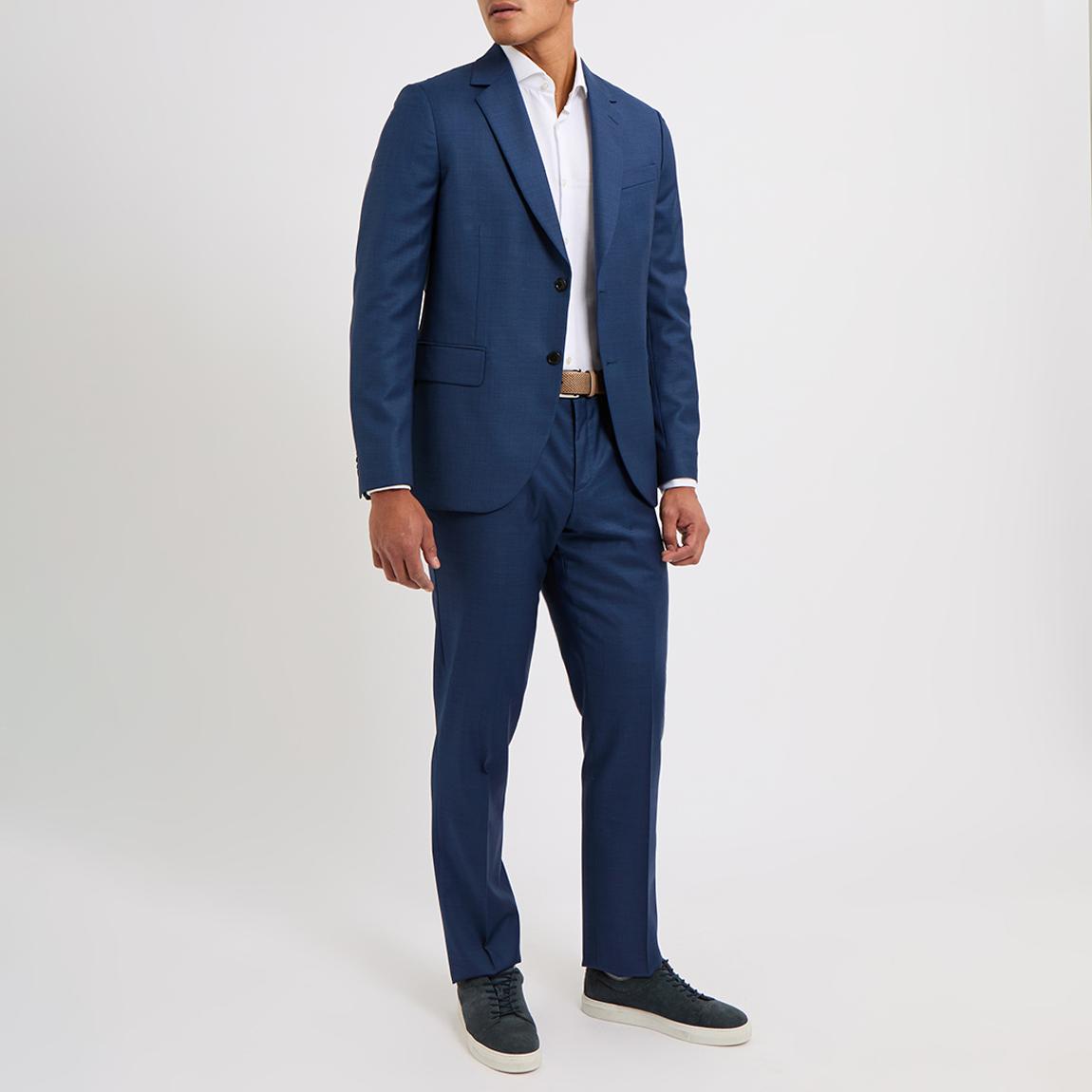 Blue 2 Piece Wool Suit main product photo