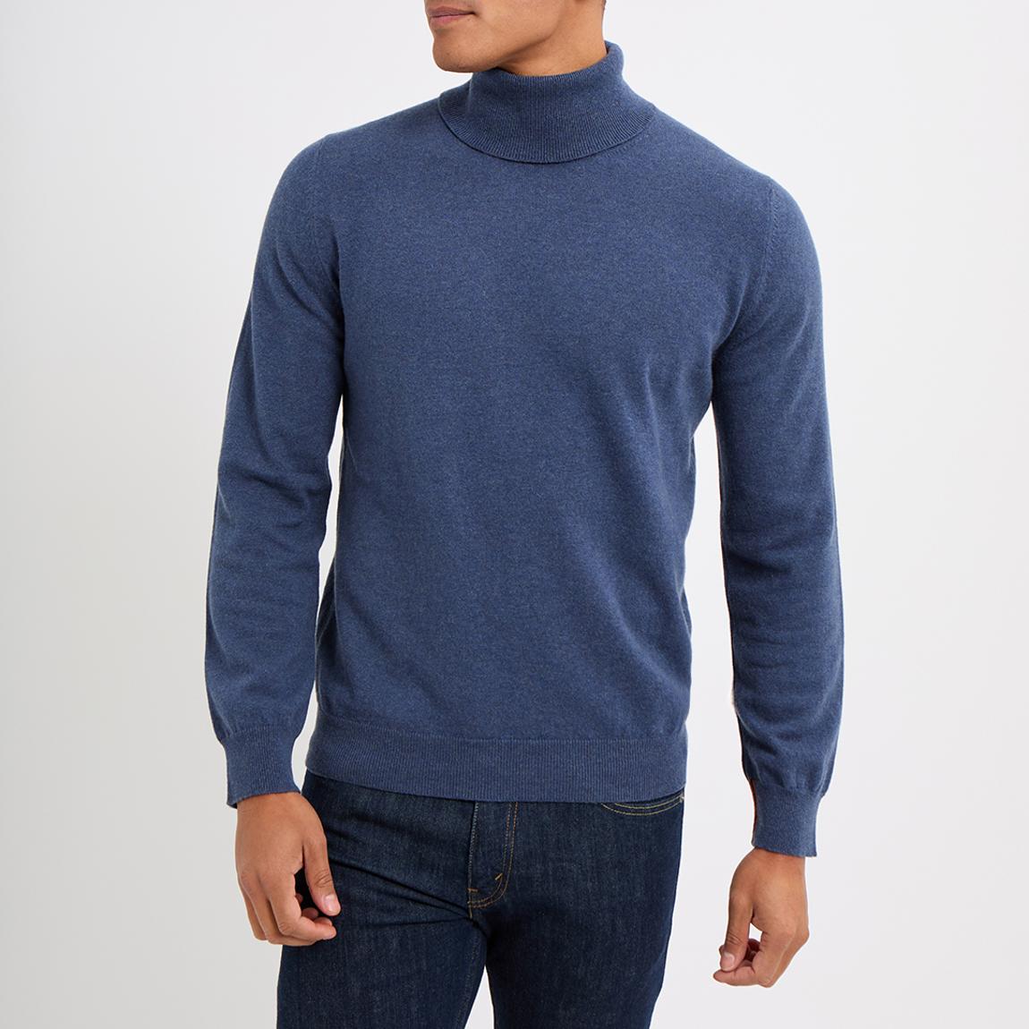 Dark Blue Roll Neck Jumper main product photo