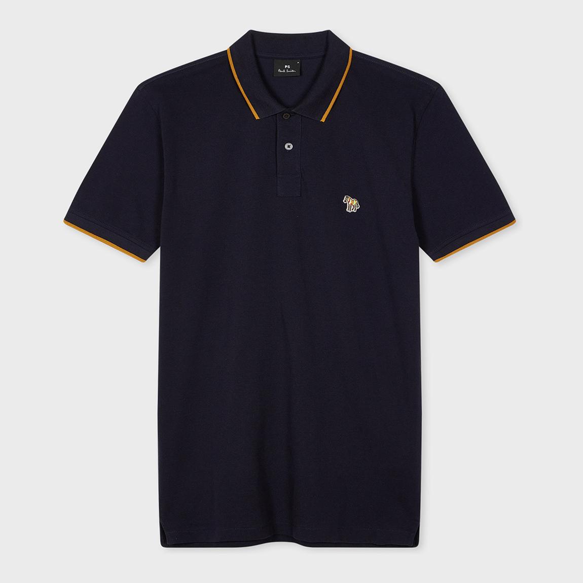 Navy Slim Fit Polo Zebra Badge main product photo