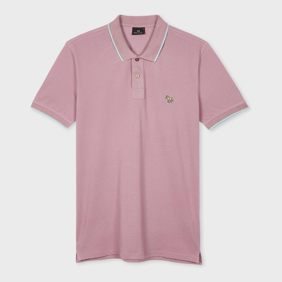 Mauve Slim Fit Polo Zebra Badge main product photo