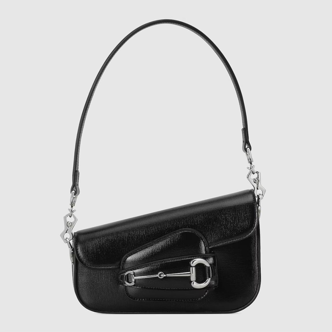 Black 1955 Horsebit Gucci Shoulder Bag main product photo