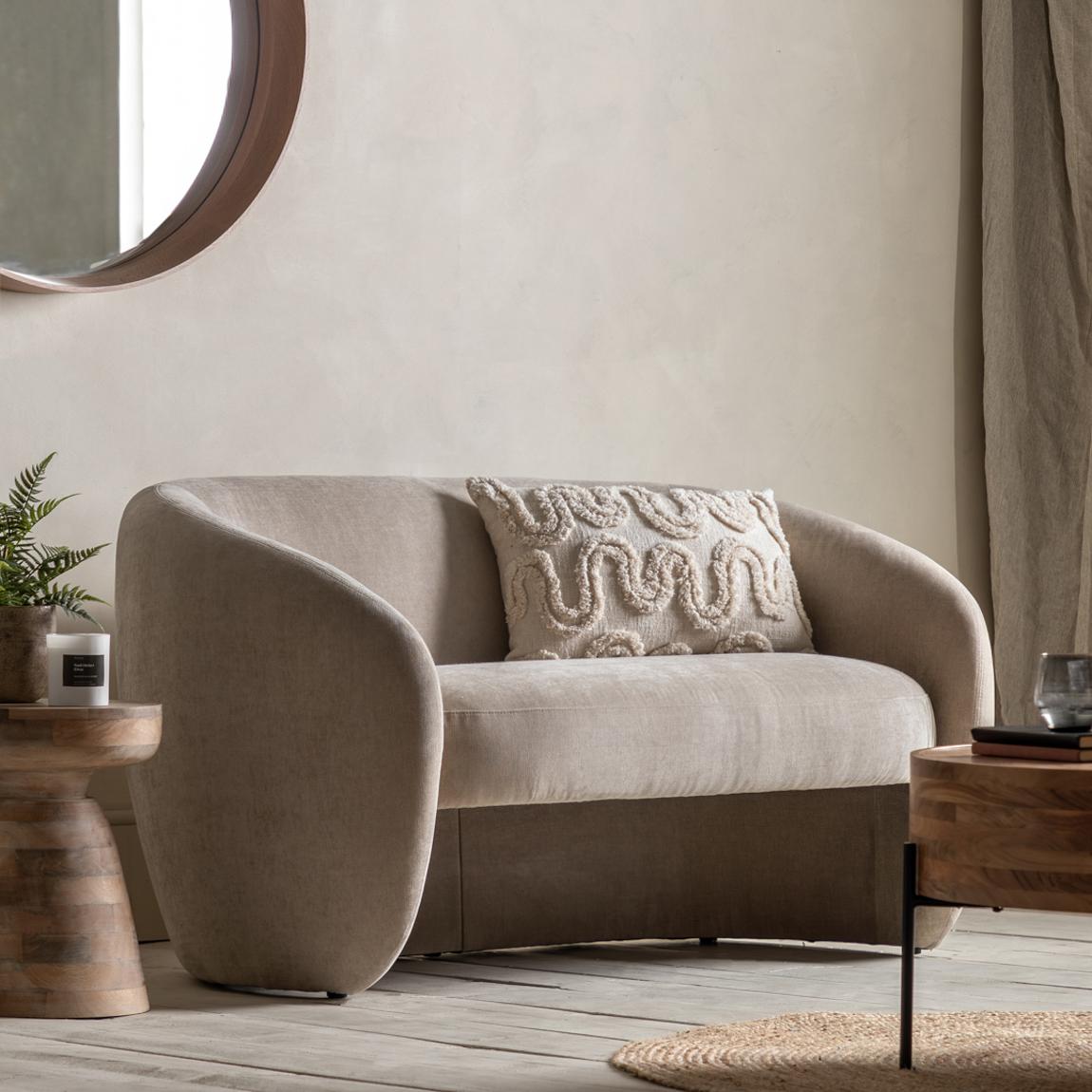 Curbi 2 Seater Sofa, Cream main product photo