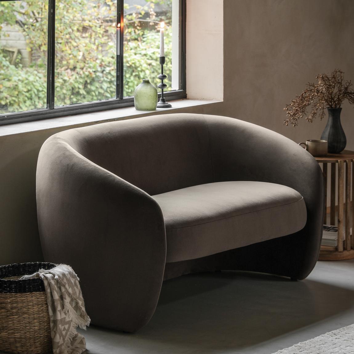 Curbi 2 Seater Sofa, Espresso main product photo