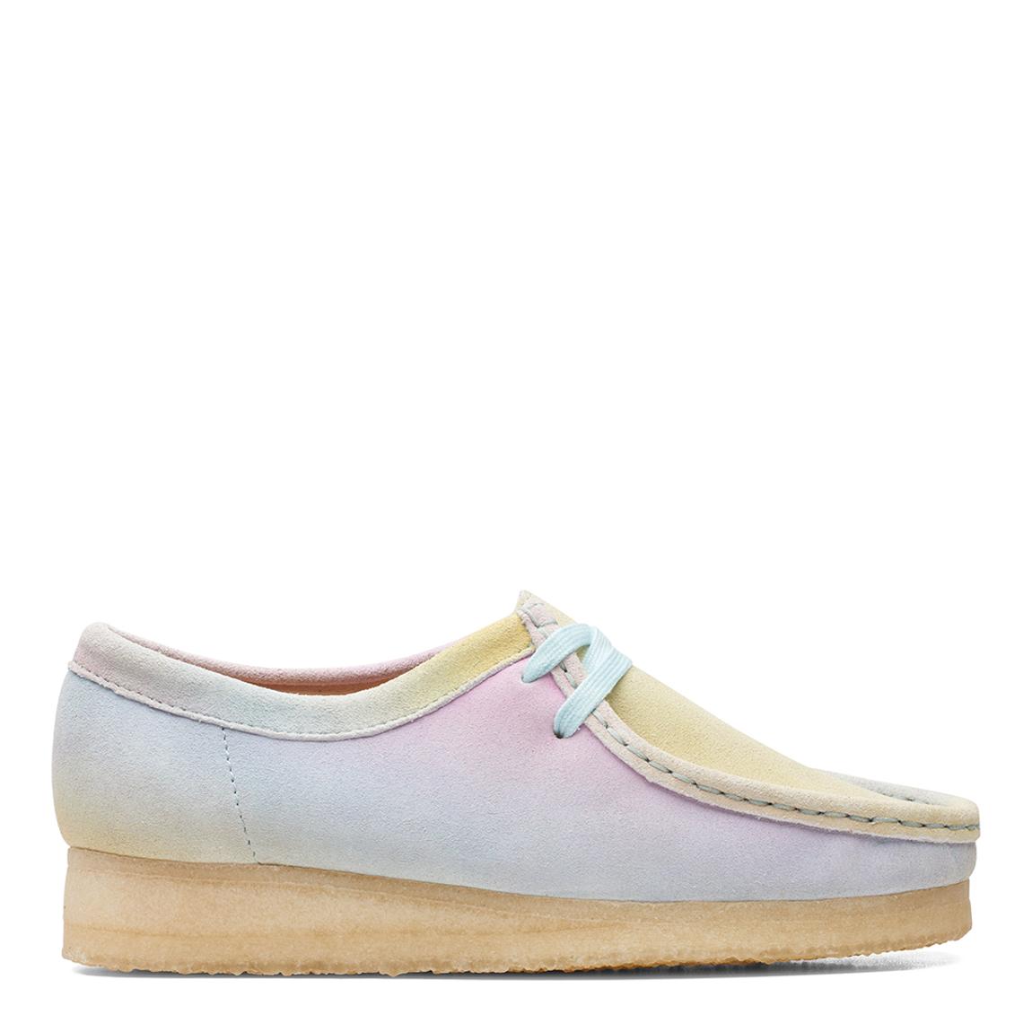 Women's White/Blue Wallabee Originals Shoe main product photo
