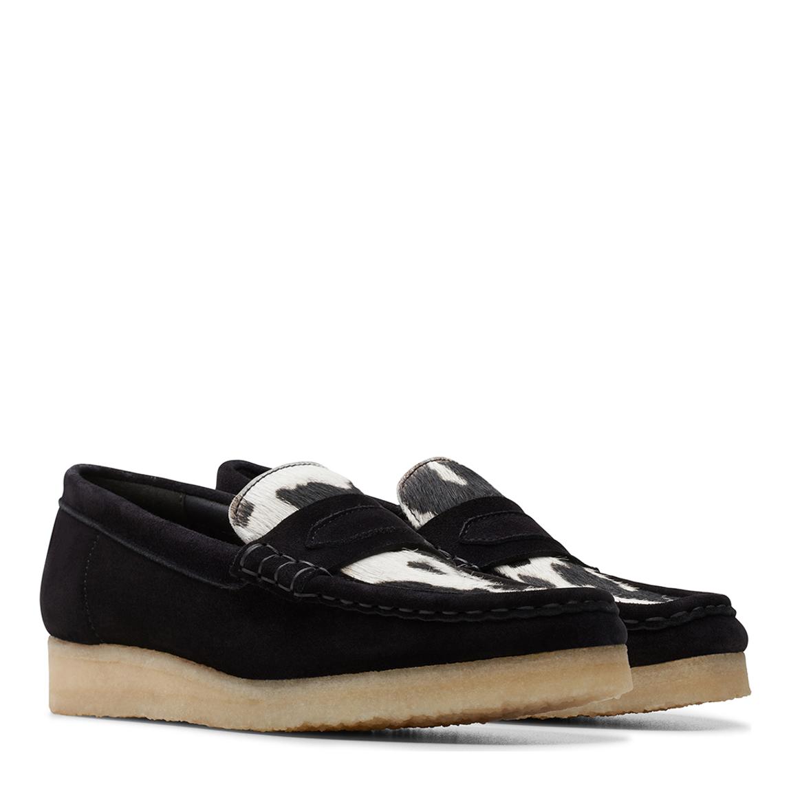 Clarks Originals Women's Cow Print Wallabee Originals Loafer